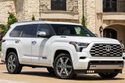 2024 Toyota Sequoia in white.